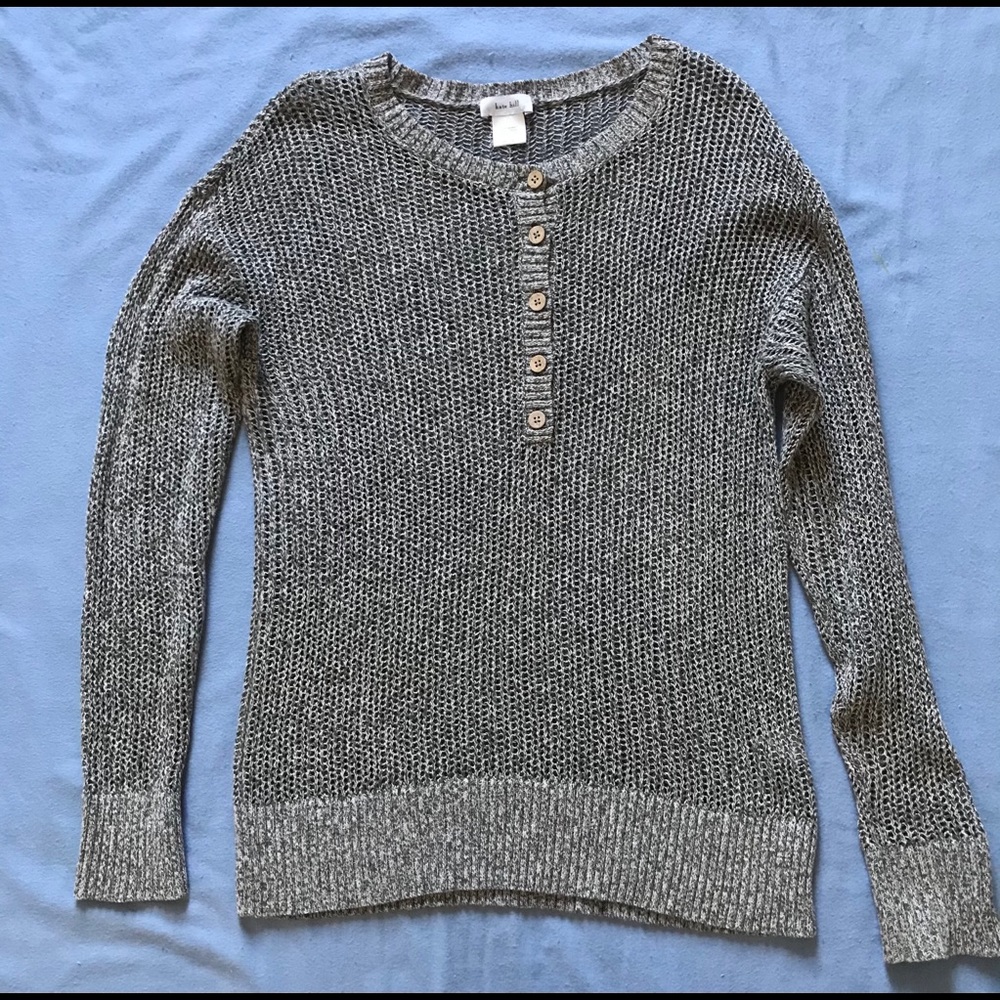 Kate Hill Sweater color Oatmeal/Heather size Large